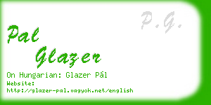 pal glazer business card